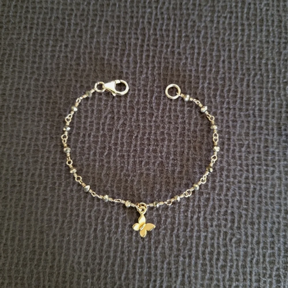 ✨️HP✨️ Dainty Gold💛 Pyrite Bracelet Trio3️⃣ - NWOT - Picture 4 of 15